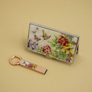 나빌레라 LED 자개스틱USB명함세트 전통문양 USB 판촉물 제작