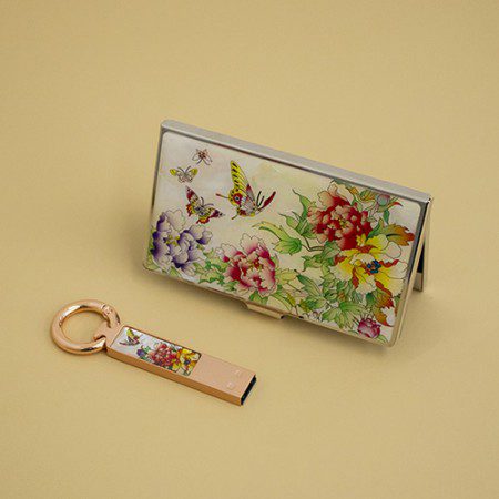 나빌레라 LED 자개스틱USB명함세트 전통문양 USB 판촉물 제작 1 나빌레라 LED 자개스틱USB명함세트 전통문양 USB 판촉물 제작 대표이미지