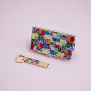 나빌레라 LED 자개스틱USB명함세트 한글문양 USB 판촉물 제작