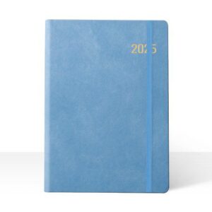 양장다이어리 파스텔블루 별사이즈 홍보물품제작