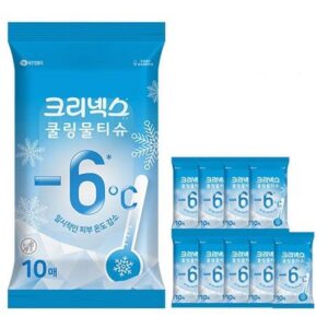 크리넥스 쿨링 물티슈제작 10매 판촉물