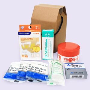 구급상자 알콜코튼볼 대일밴드 구급함 9종세트 홍보물품제작