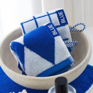 국내산 수건답례품 무한타올 블루모달 고리수건 제작 70g