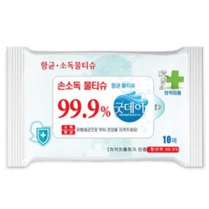 굿데이 손소독용 물티슈 판촉물 제작 무광45g 10매 식약처허가제품의약외품