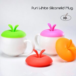 돌답례품 머그컵제작 퓨리화이트 실리콘뚜껑 머그잔