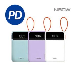 엔보우 PD 20000mAh 케이블일체형 보조배터리 P20 기념품제작