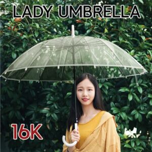 우산판촉물 레이디 투명 장우산 자동