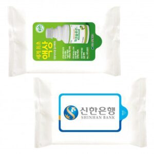 홍보물품 화이트 20매 물티슈제작