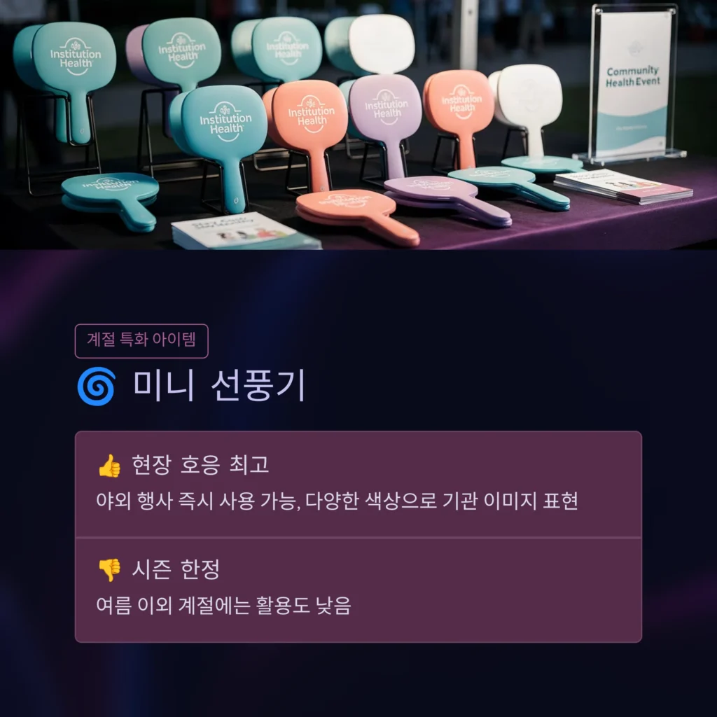 공공기관 답례품 미니 선풍기 행사 답례품 야외 행사 기념품