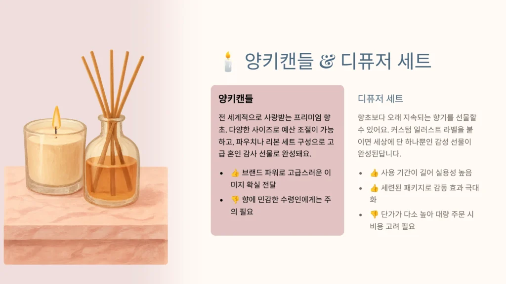 노웨딩 답례품 스몰웨딩 답례품