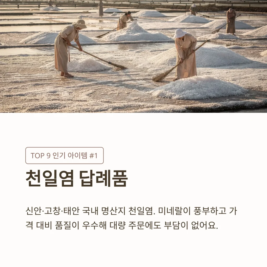 천일염 답례품 소금 국산 추천