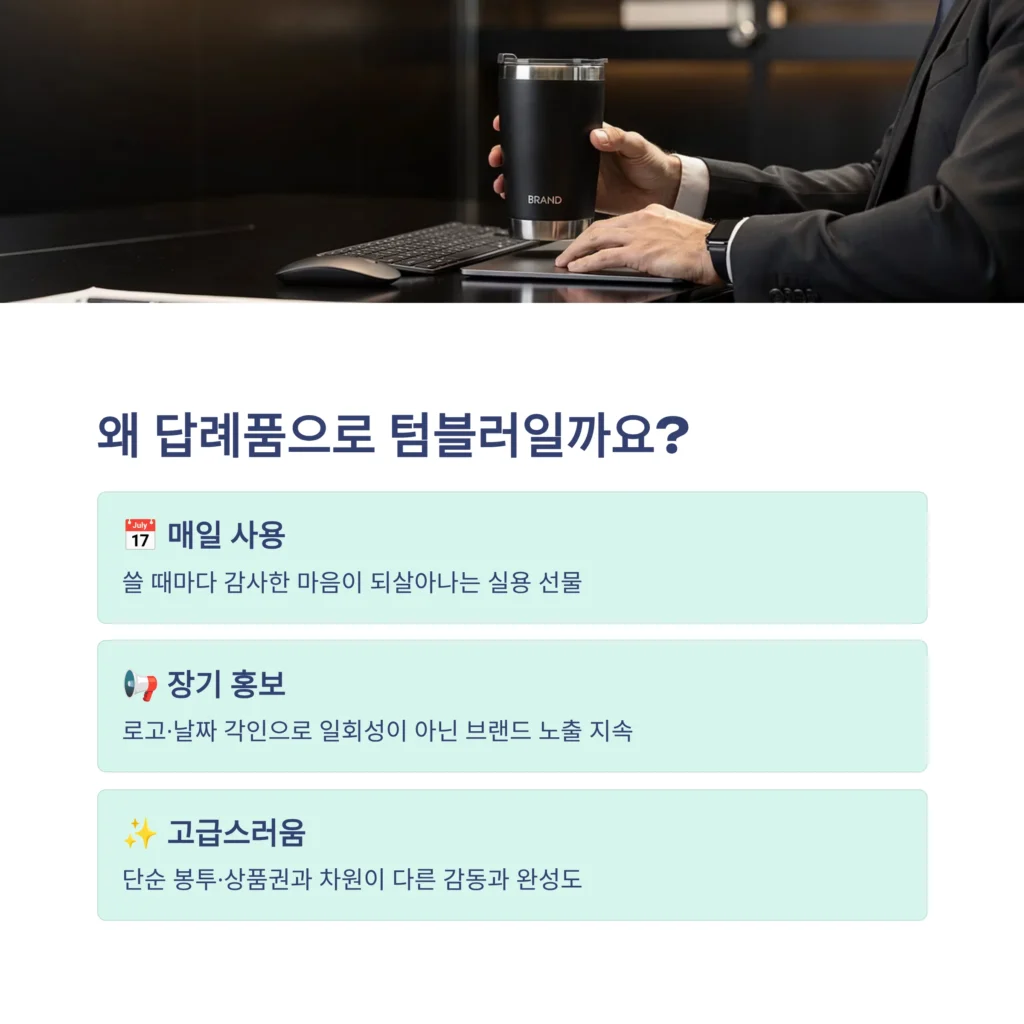 기업 답례품 텀블러