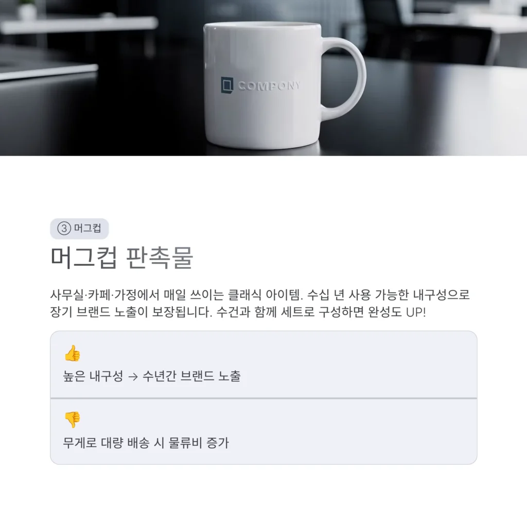 답례품수건 머그컵 제작 업체 추천