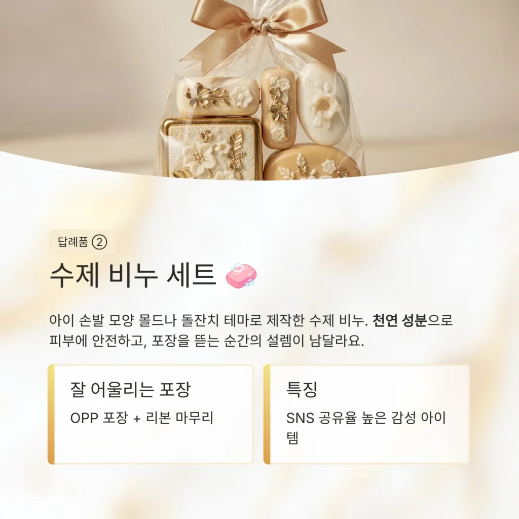 돌 답례품 포장 수제 비누 답례품 행사 기념품