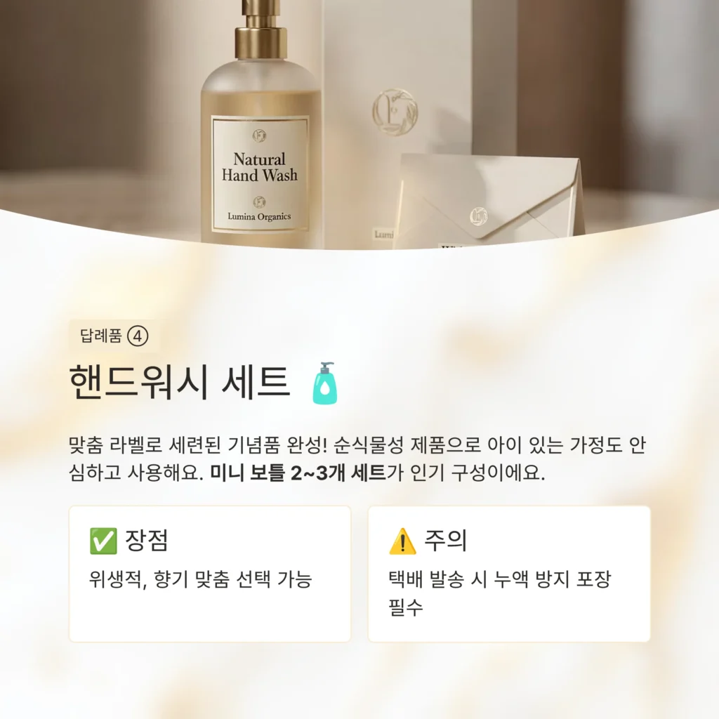 핸드워시 돌 답례품 포장 케이스