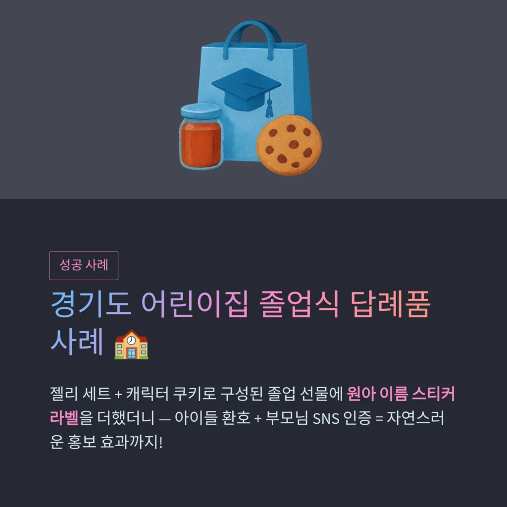 어린이집 디저트 답례품 포장 무료배송 사이트 