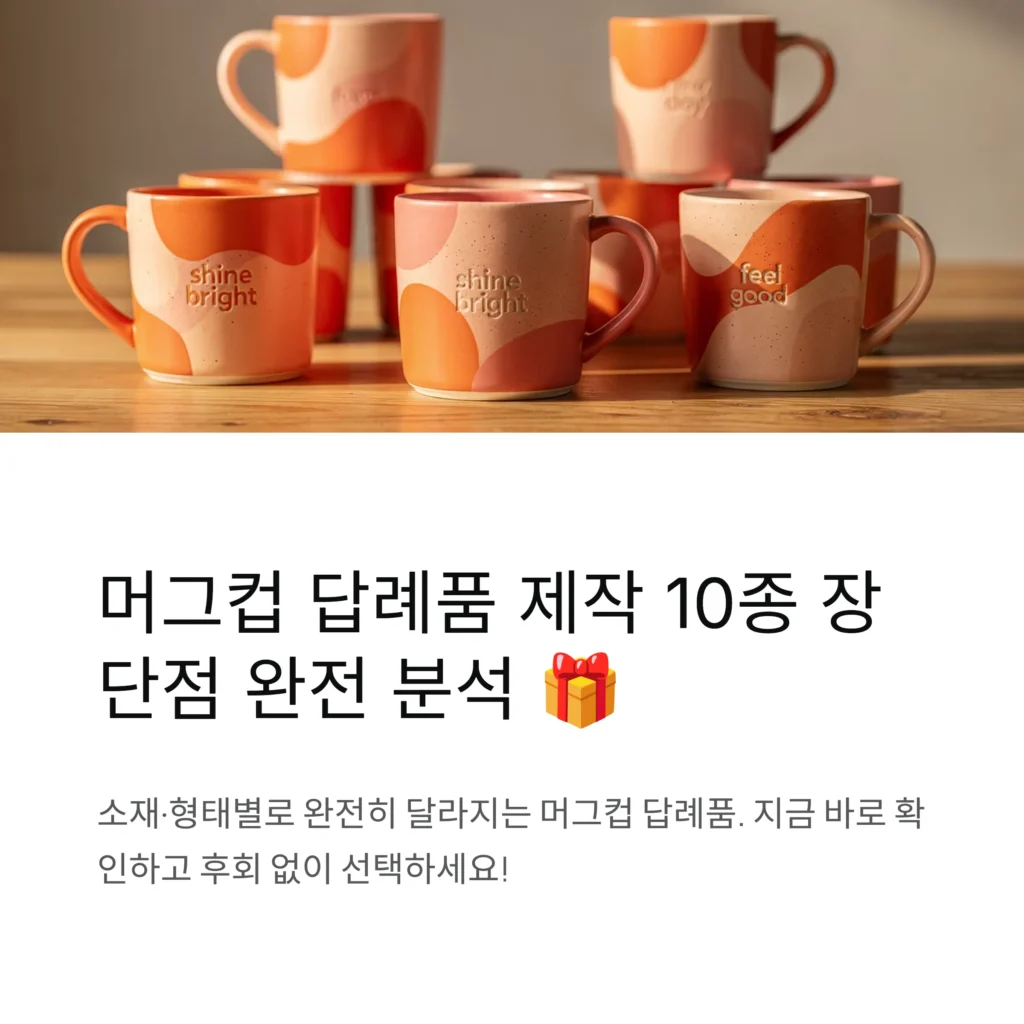 머그컵 답례품 주문제작 돌잔치 답례품