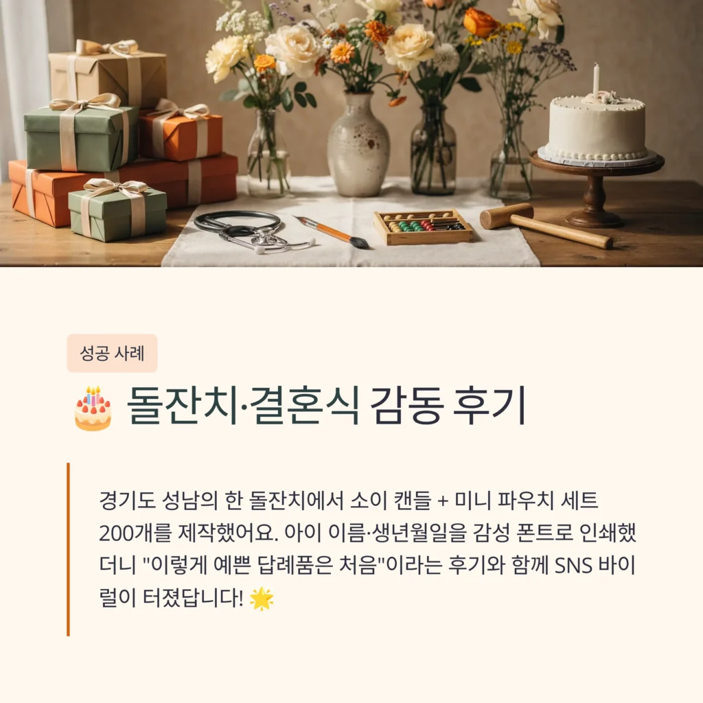 돌잔치 답례품 센스있는 답례품 캔들 답례 선물