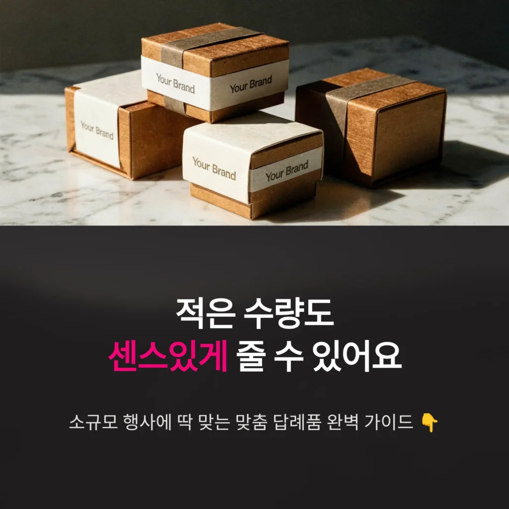 소규모 답례품 제작 업체 