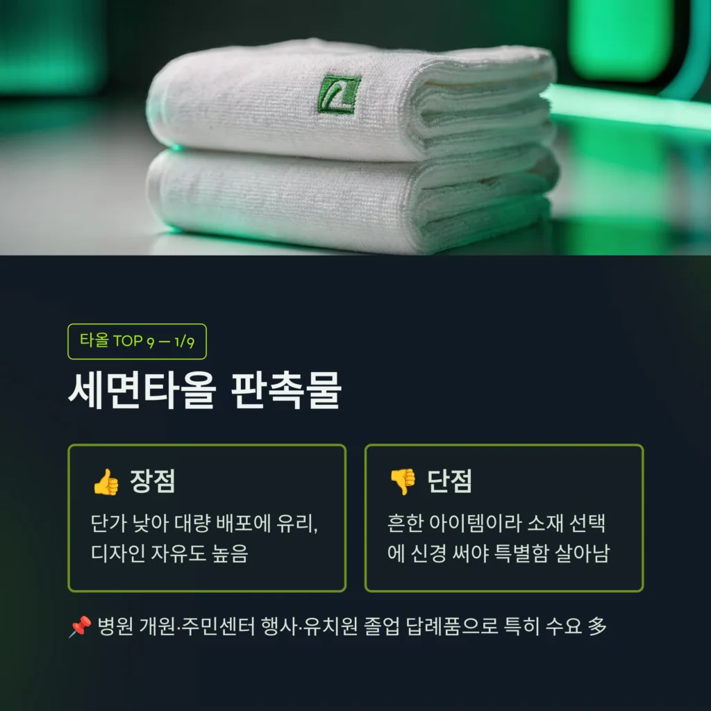 수건 답례품 주문제작 자수 타올 판촉물