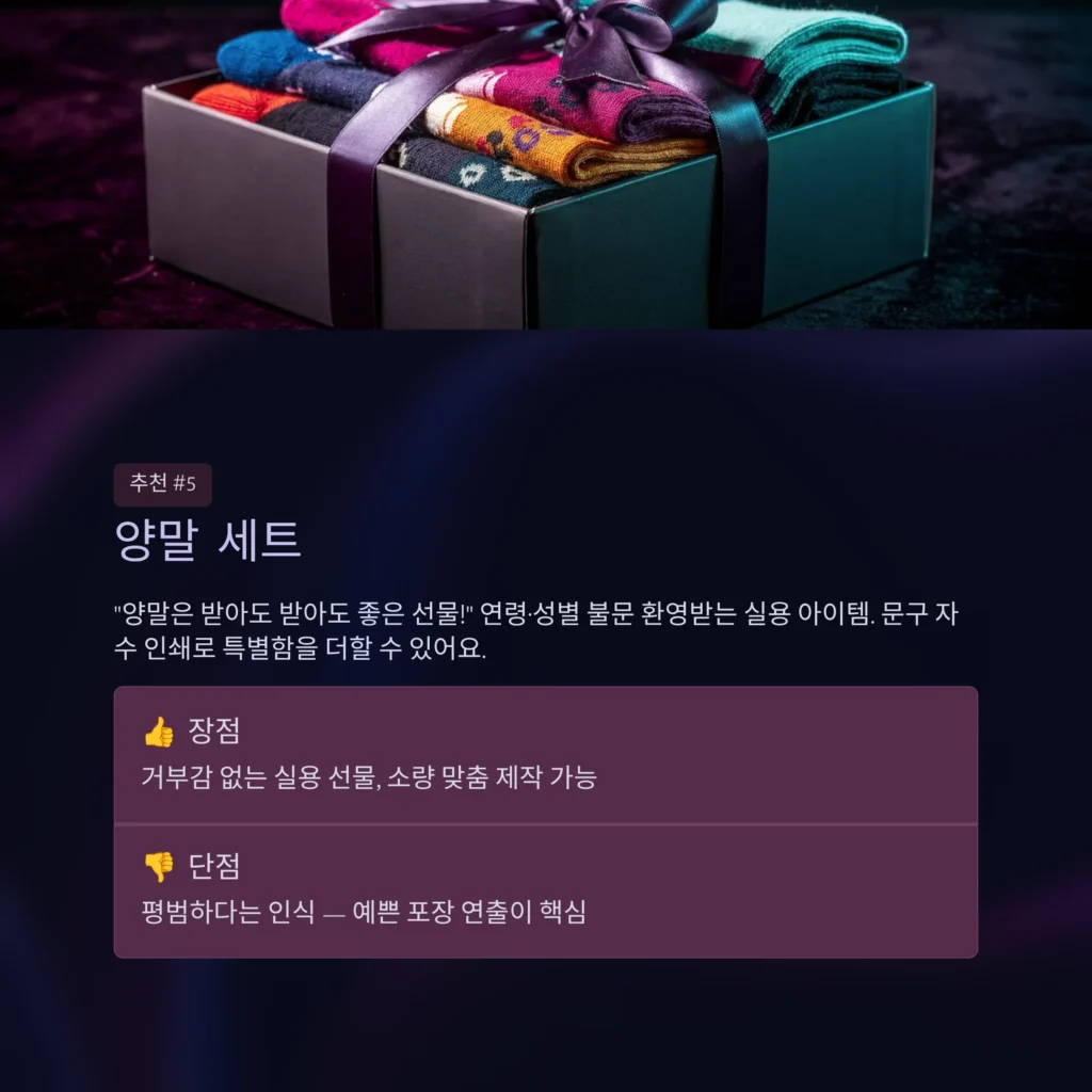 양말 단체선물 승진 답례품 임직원 선물 저렴한 곳