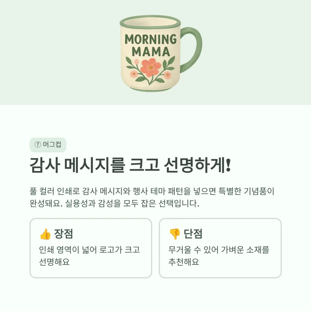 머그컵 주문제작 포토 머그컵 어버이날 답례품 인기 제품 