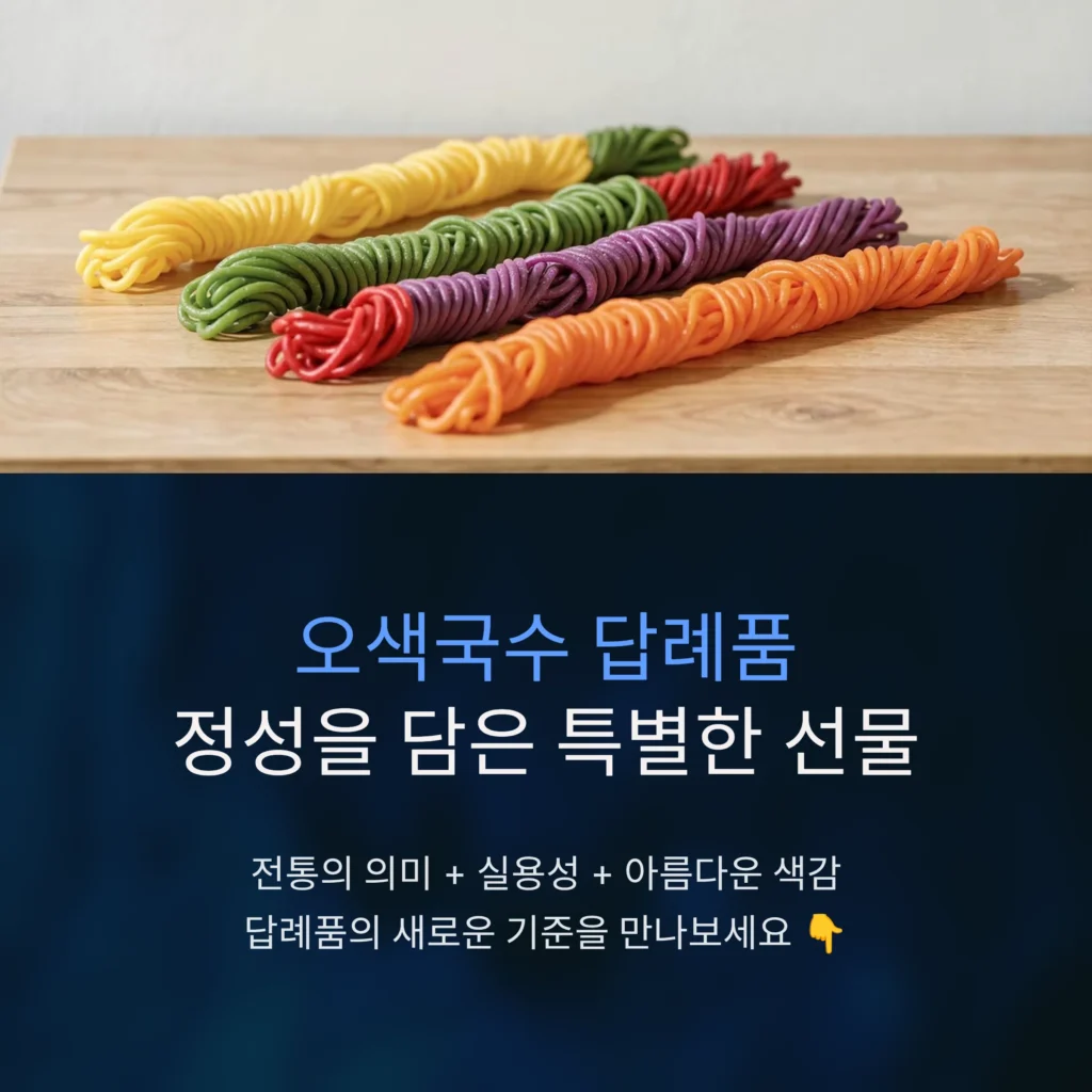 오색국수 답례품 제작 가격