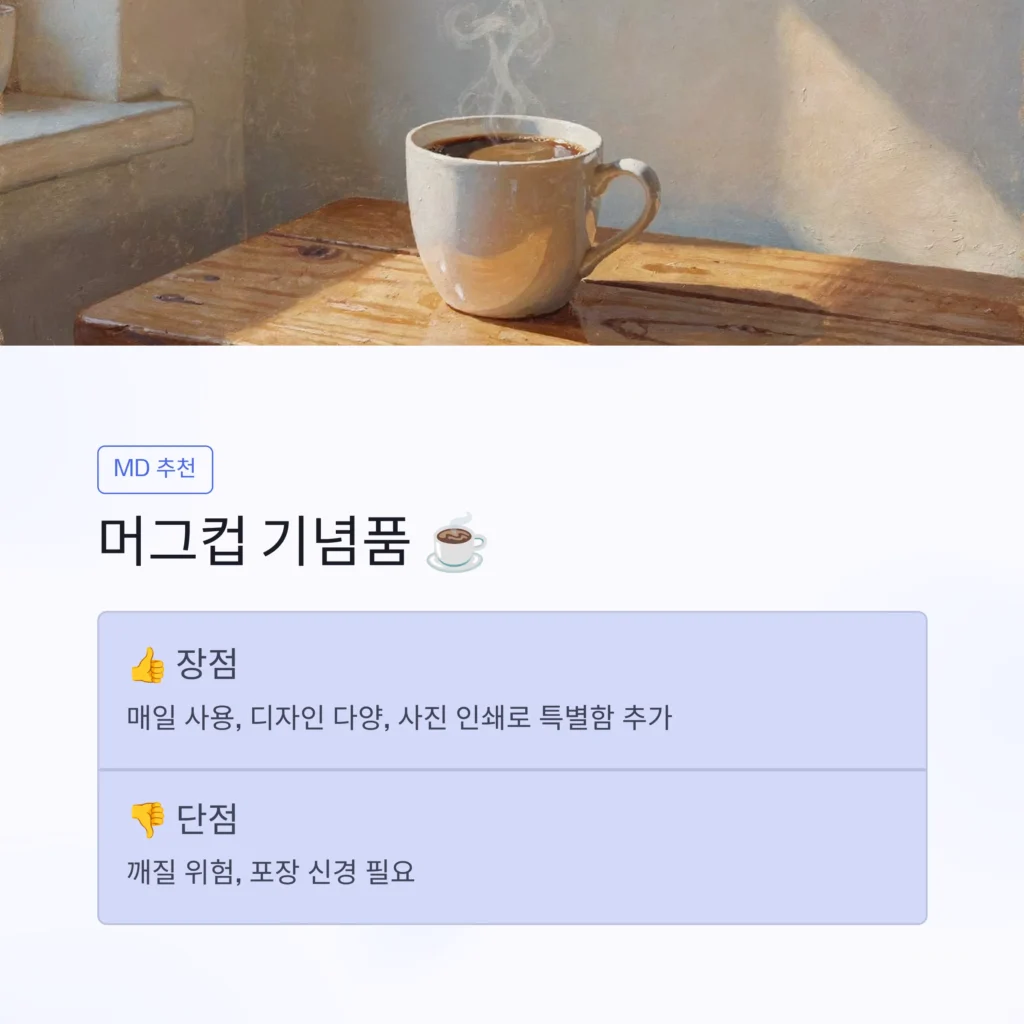 이사 답례품 머그잔