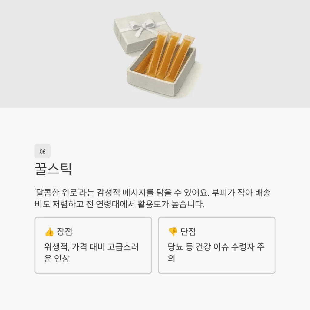 꿀스틱 답례품 꿀 선물 소량주문제작 감사 스티커 장례식 답례품 업체