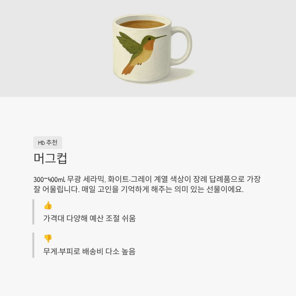 머그컵 답례품 실용적인 답례품 장례식 답례품 포장
