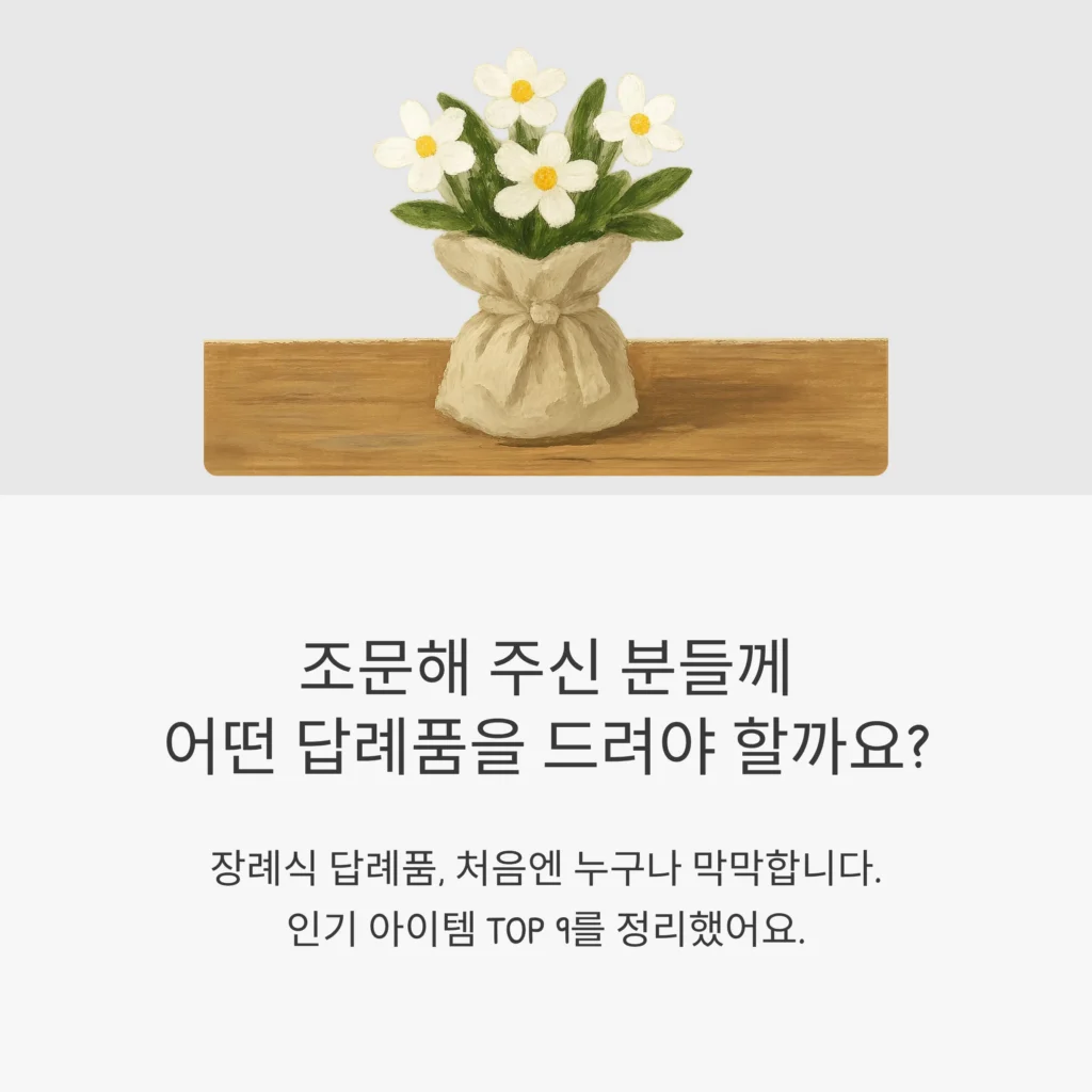 장례식 답례품 제작