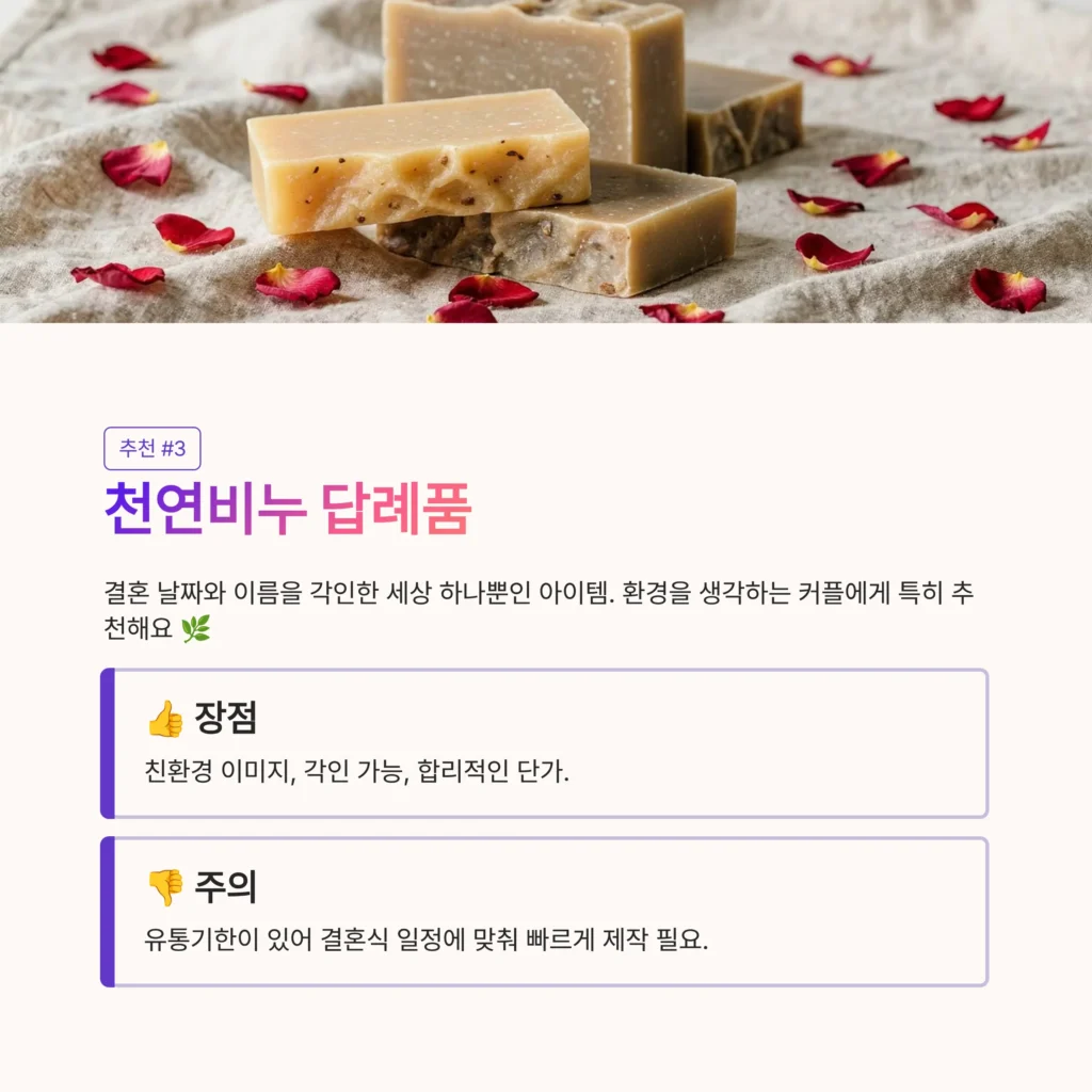 비누 답례품 소규모 행사 답례품 청첩장 답례품