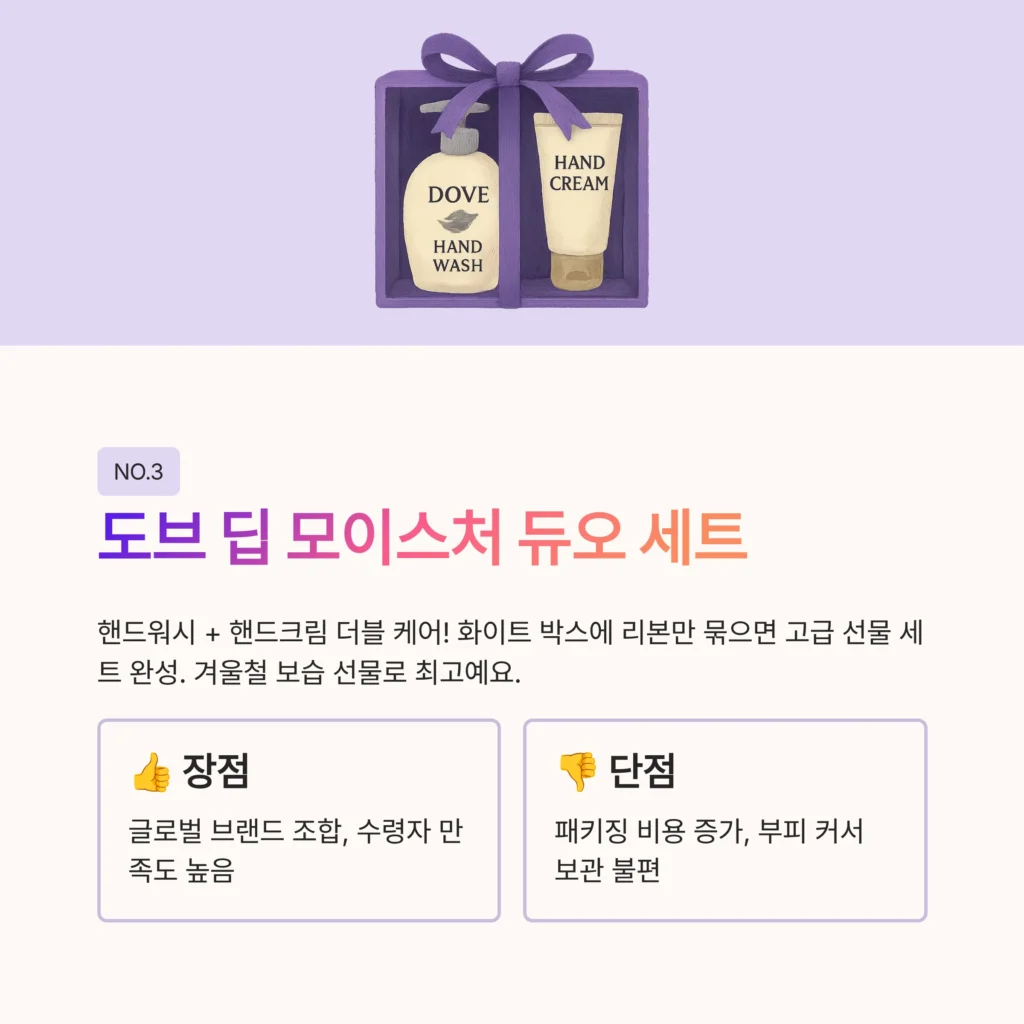핸드워시 선물세트 고급스러운 답례품 핸드워시 답례품 도브 손세정제