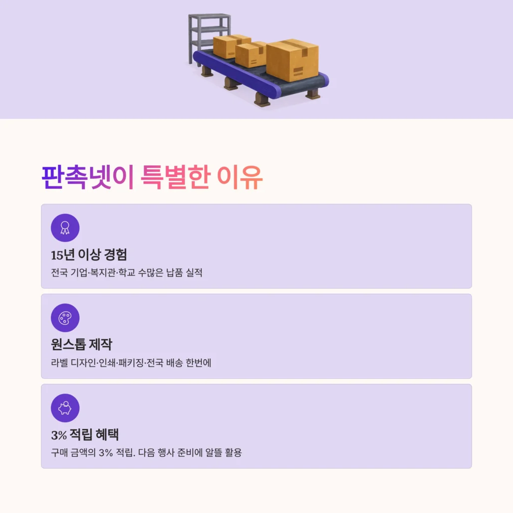 답례품 전문 쇼핑몰 사이트 판촉넷에서 소량제작 답례품 대량제작 기념품 